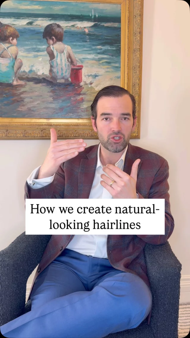 Want a hair transplant but worried it’ll look obvious? Here’s how we create the most natural-looking results:

It starts with designing the hairline with soft, irregular curves rather than a straight line, avoiding that unnatural, ‘planted’ look. 

We then use grafts with single hair follicles at the frontal hairline, placing them carefully to match the natural hair direction, ensuring a seamless result. 

#hairtransplantsurgery #hairtransplant #hairsurgery #hairlosstreatment #hairtransplantation #hairloss